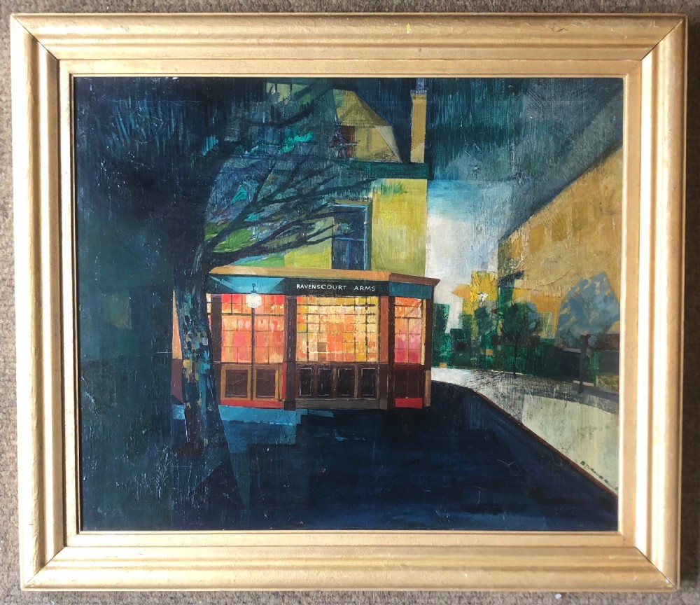 Ravenscourt Arms. Oil on canvas. Signed.
