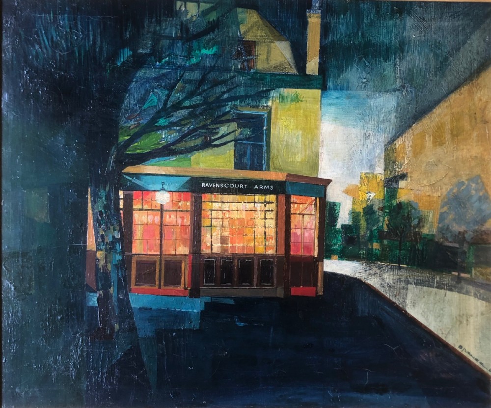 Ravenscourt Arms. Oil on canvas. Signed. View II