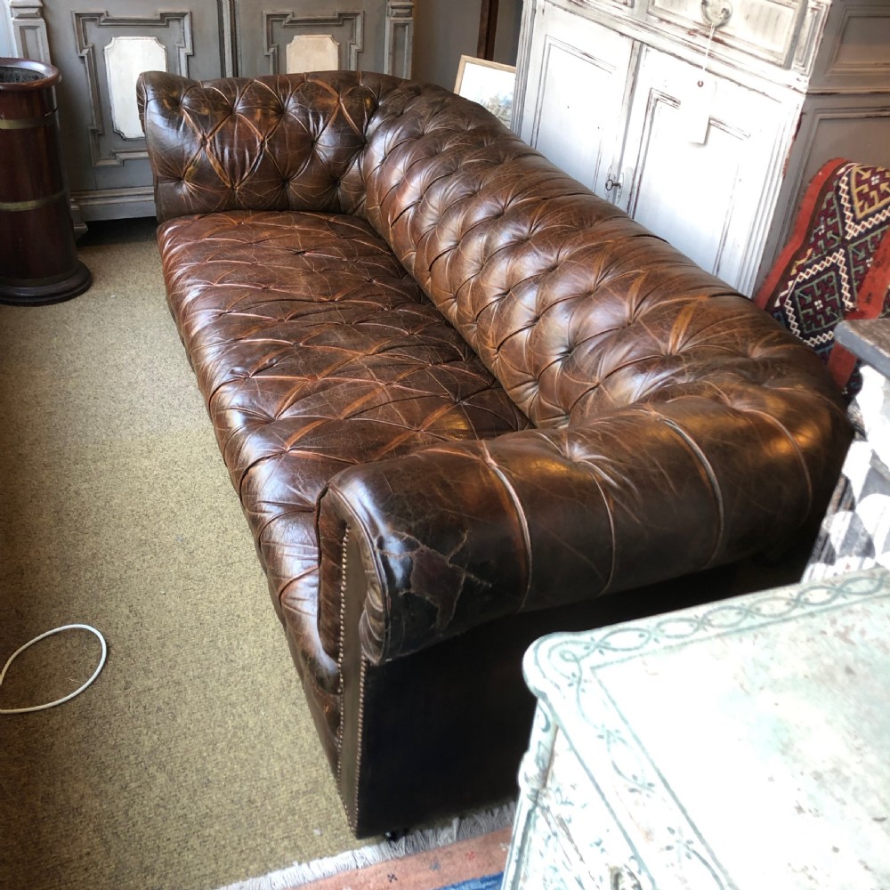 Chesterfield Leather Sofa.