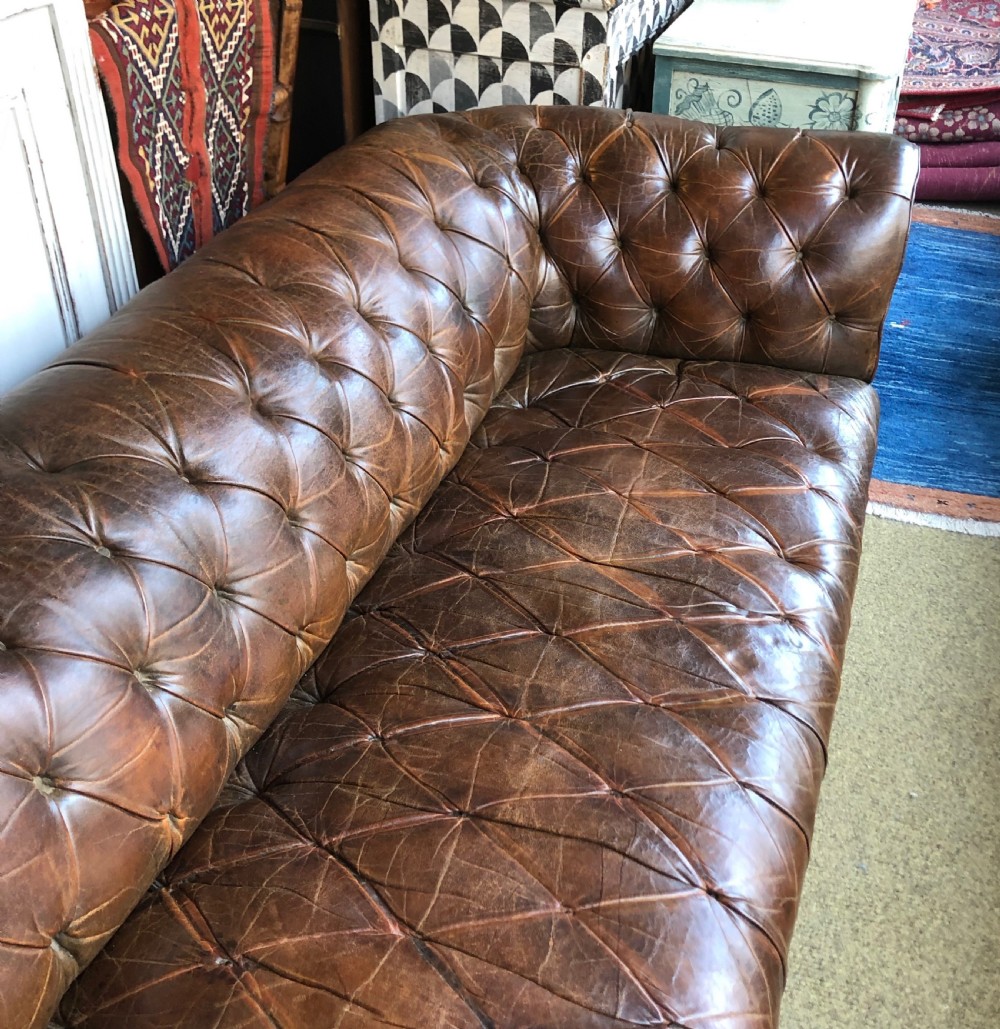 Chesterfield Leather Sofa. View II