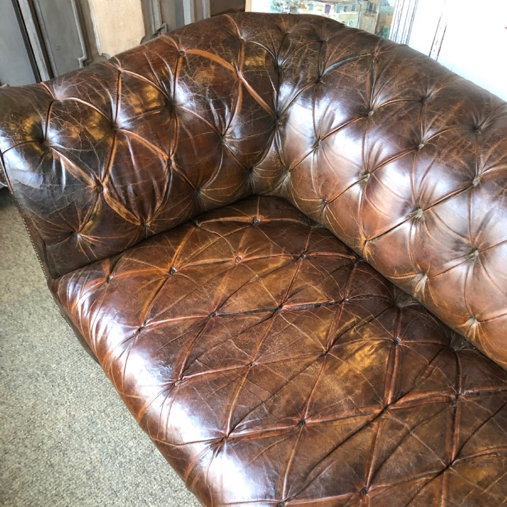 Chesterfield Leather Sofa. View V