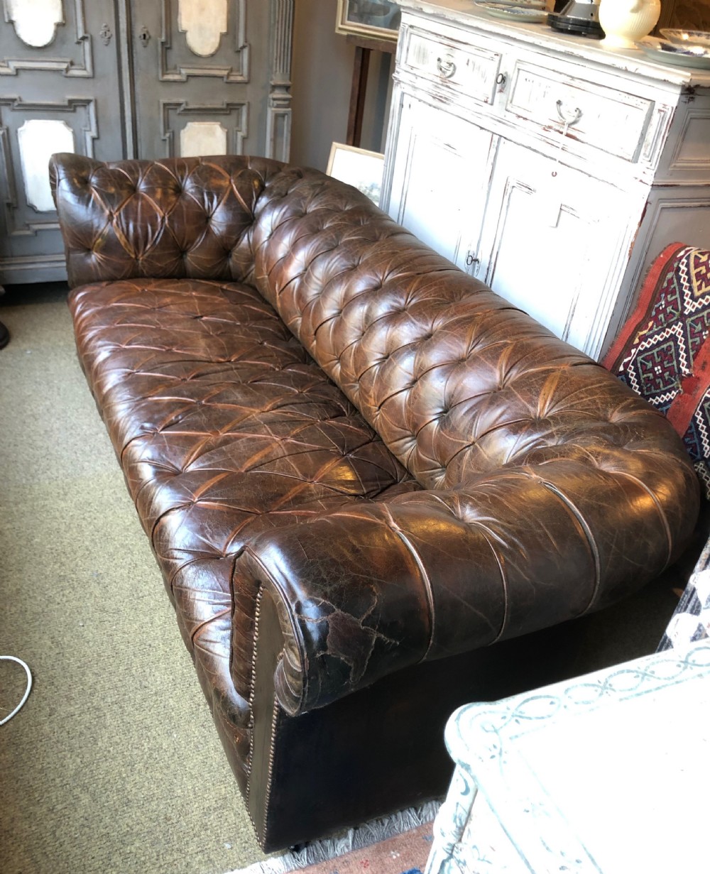 Chesterfield Leather Sofa. View VII