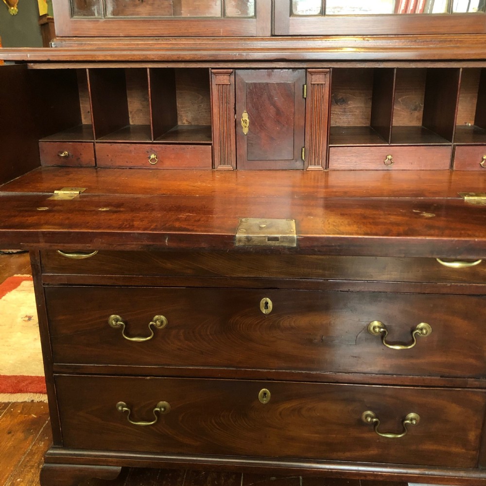 Secretaire Bookcase. George 11, Mahogany.  View V