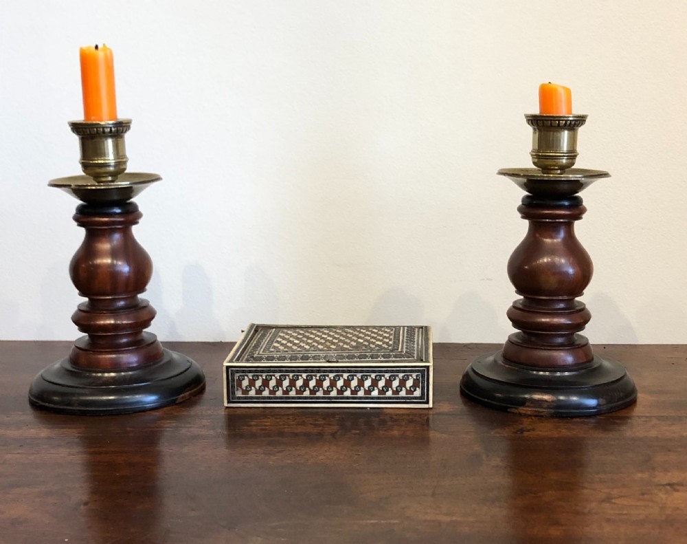 Pair Candlesticks 18th century.