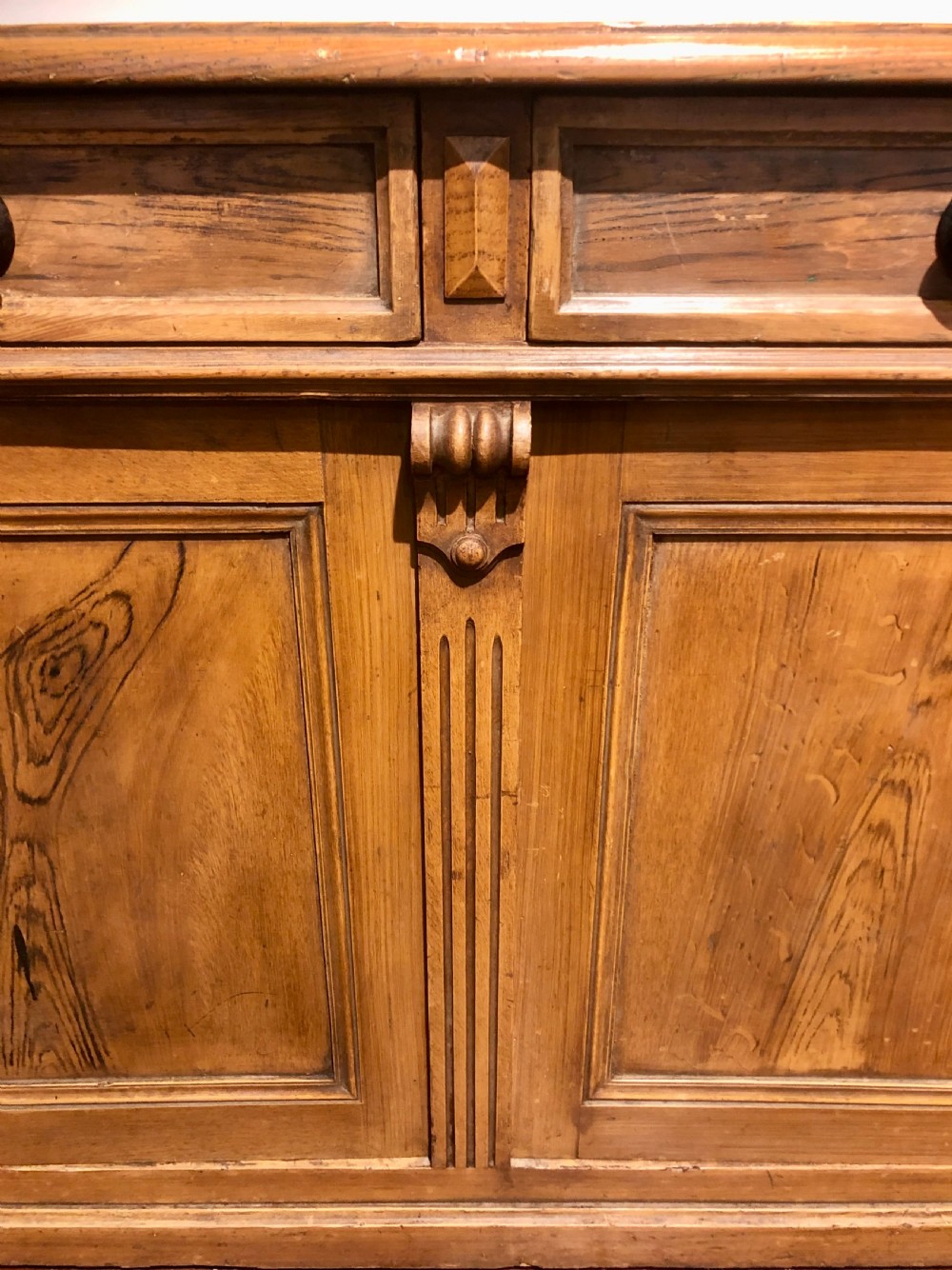 French Enfilade Painted Pine. c 1840. View V