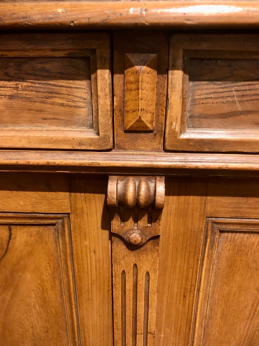 French Enfilade Painted Pine. c 1840. View VI