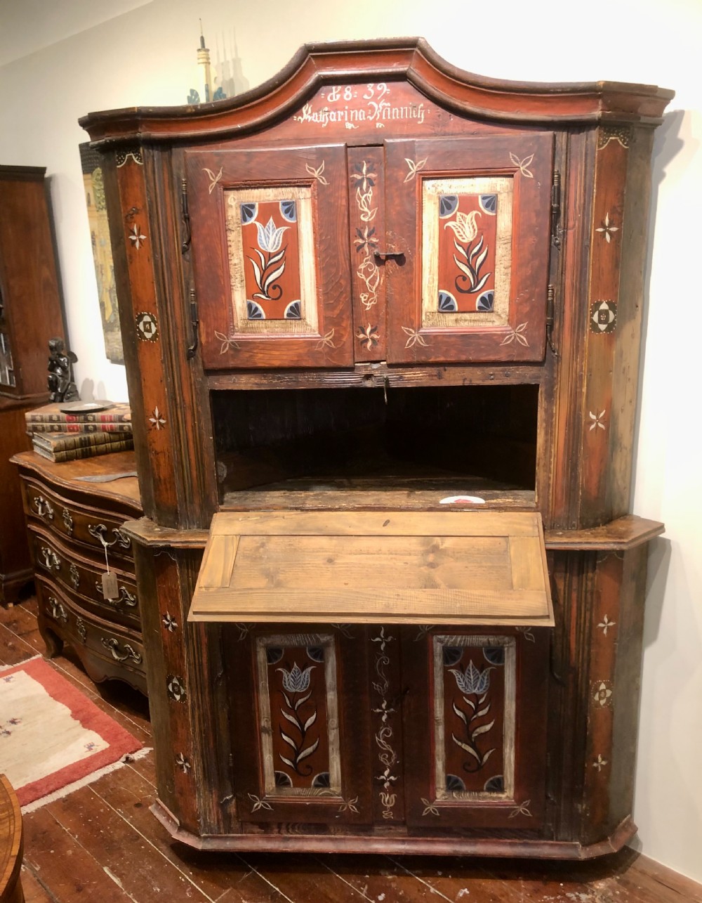 Austro Hungarian Empire Corner Cupboard. 1839. View IV