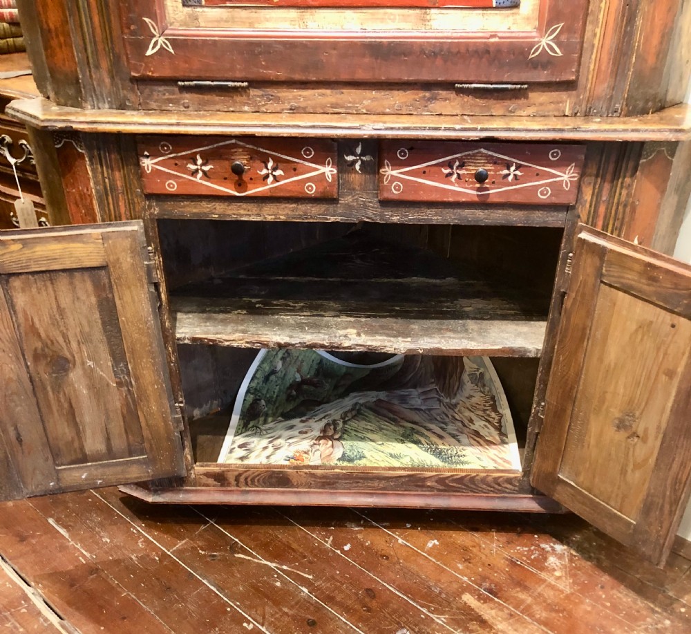 Austro Hungarian Empire Corner Cupboard. 1839. View VI