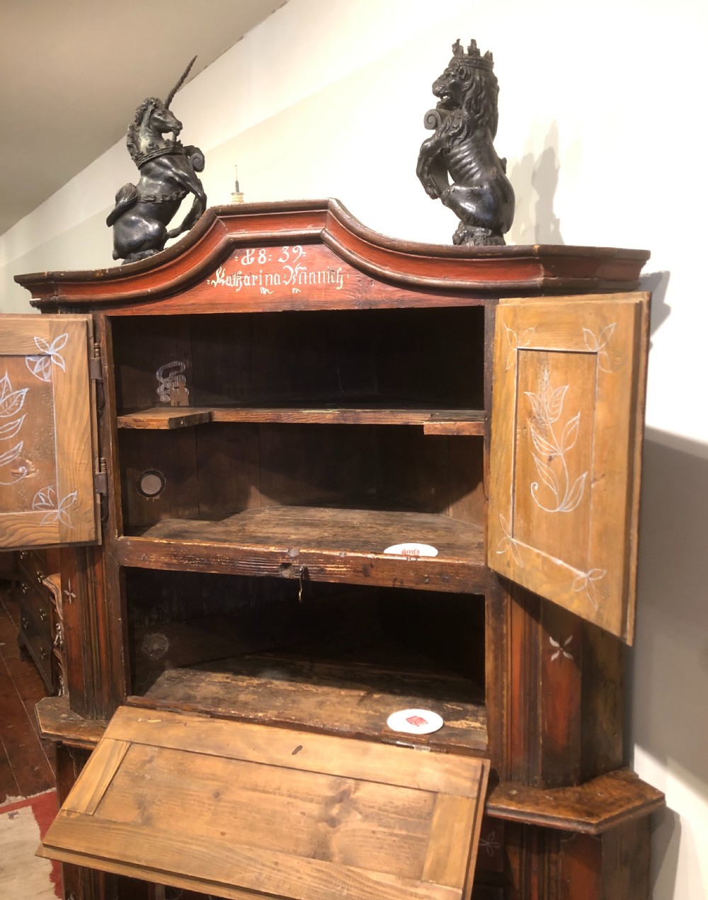 Austro Hungarian Empire Corner Cupboard. 1839. View IX
