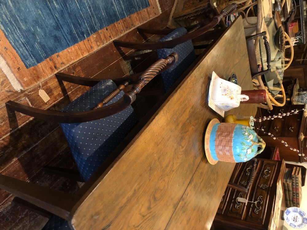 French Elm Farmhouse Table. 19thc. View III