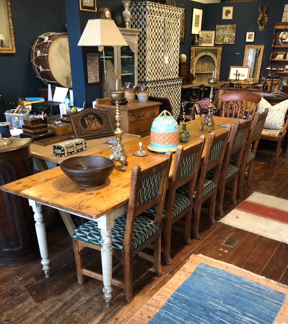 French Pine Farmhouse Table. View II