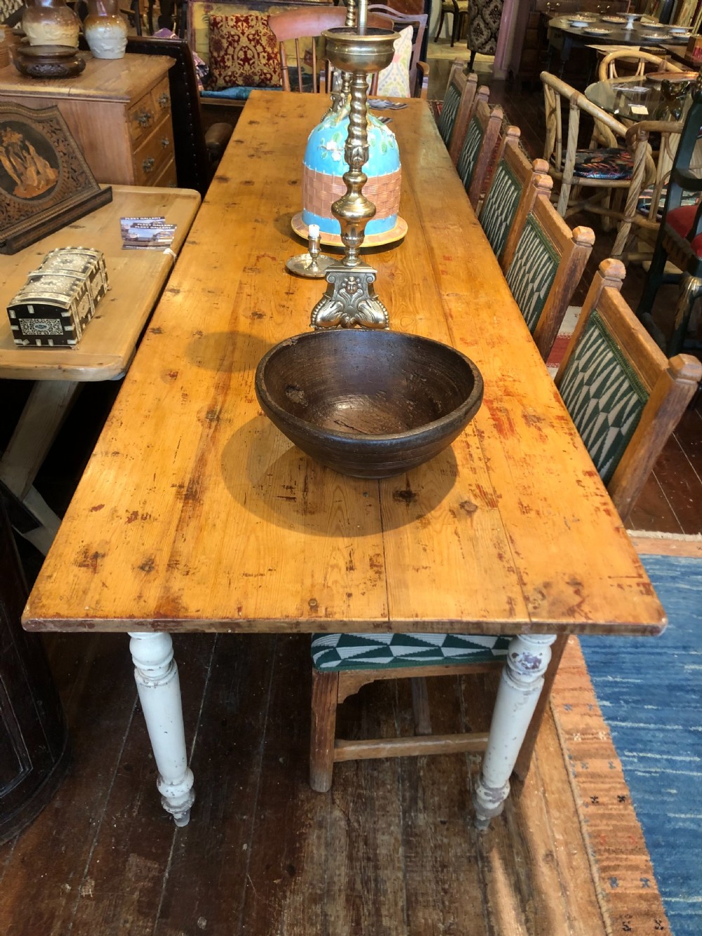 French Pine Farmhouse Table. View III