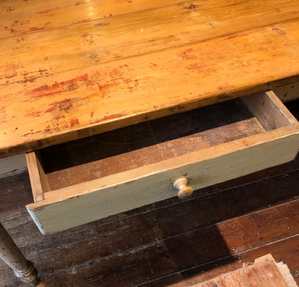 French Pine Farmhouse Table. View VII