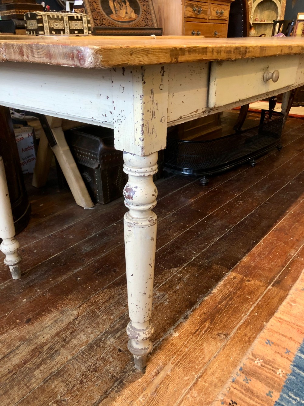 French Pine Farmhouse Table. View IX