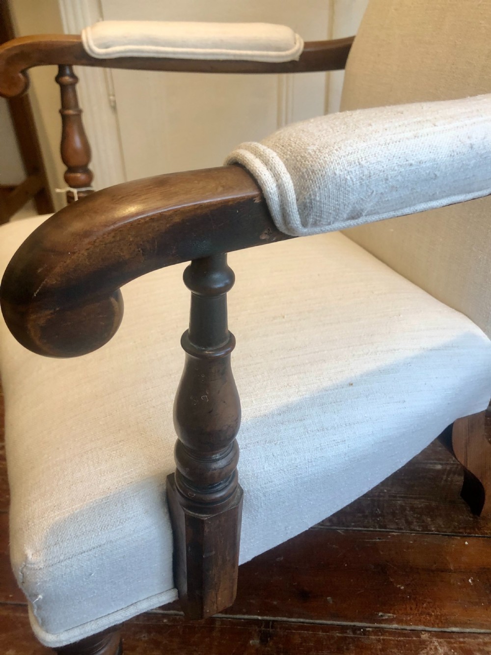High back Open Arm chair. Probably by Gillows. View III