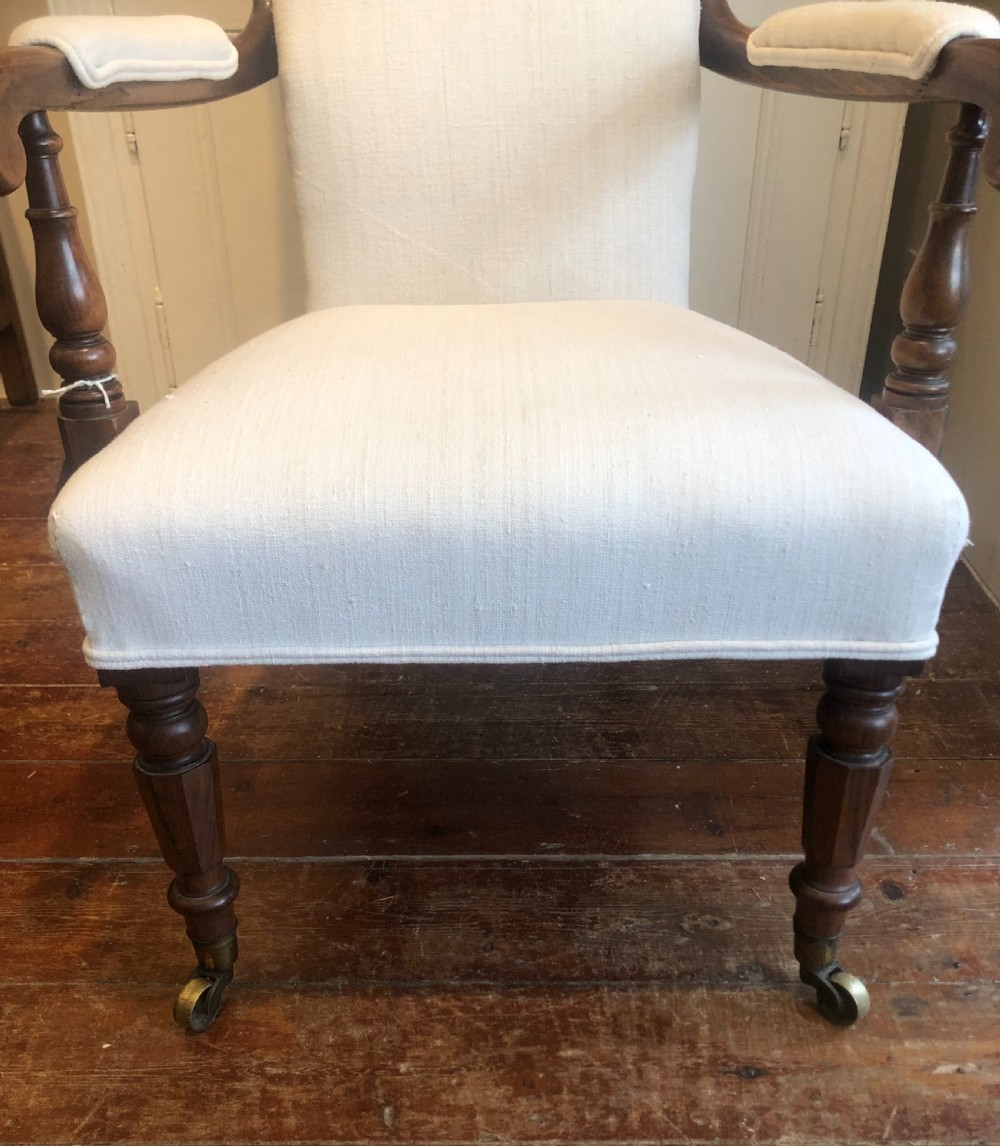 High back Open Arm chair. Probably by Gillows. View VI