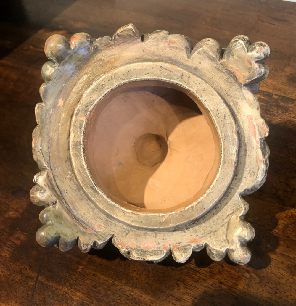 Terra cotta Rams Head Urn 19thc. View V