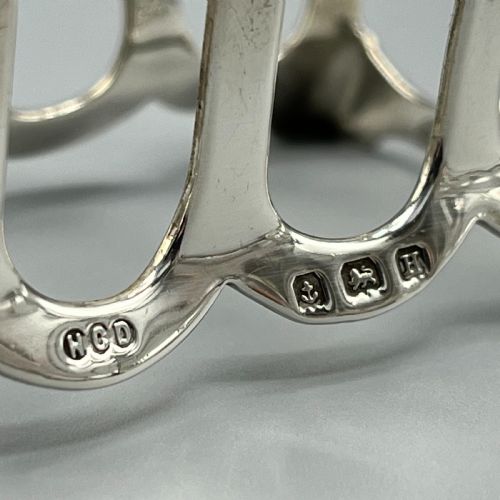 PAIR OF SOLID SILVER ART DECO TOAST RACKS HALLMARKED BIRMINGHAM 1932 - ADDITIONAL PHOTO 9