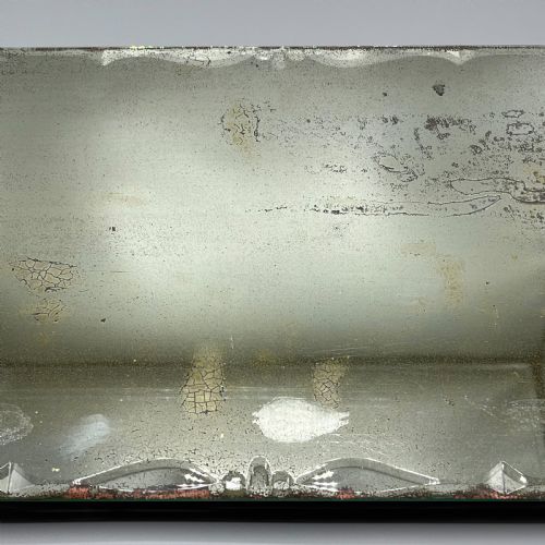 ART DECO MIRROR GLASS COCKTAIL TRAY WITH COPPER HANDLES - ADDITIONAL PHOTO 7