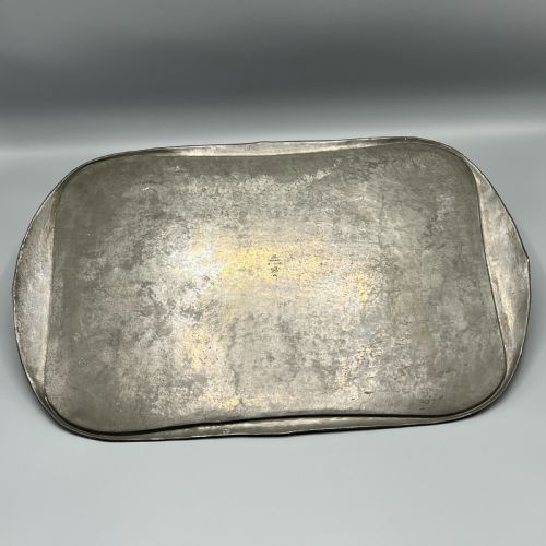 LIBERTY CO TUDRIC ARTS CRAFTS SOLID ENGLISH PEWTER SERVING TRAY - ADDITIONAL PHOTO 2