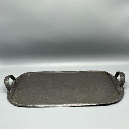 LIBERTY CO TUDRIC ARTS CRAFTS SOLID ENGLISH PEWTER SERVING TRAY - ADDITIONAL PHOTO 4