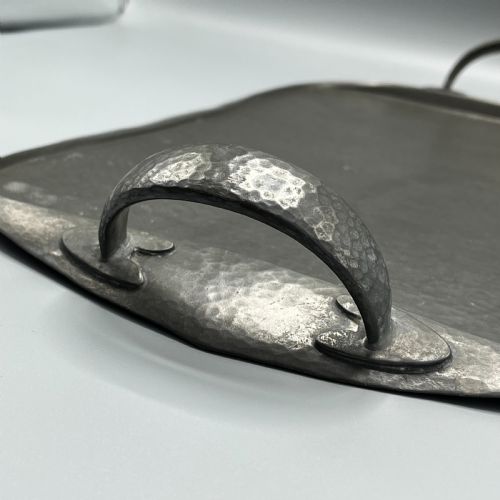 LIBERTY CO TUDRIC ARTS CRAFTS SOLID ENGLISH PEWTER SERVING TRAY - ADDITIONAL PHOTO 11