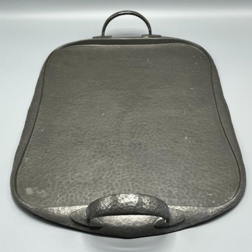 LIBERTY CO TUDRIC ARTS CRAFTS SOLID ENGLISH PEWTER SERVING TRAY - ADDITIONAL PHOTO 12