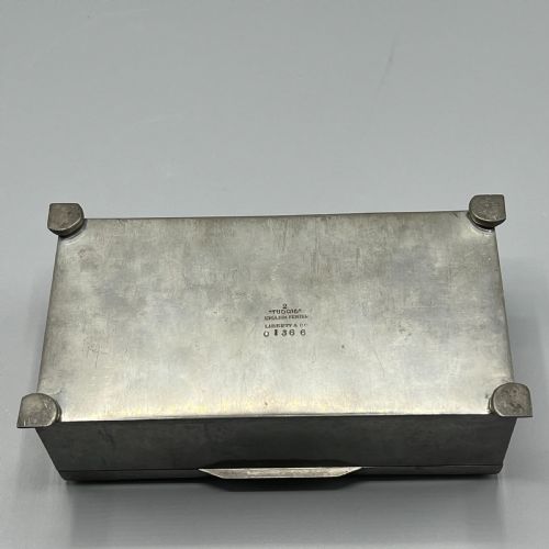 LIBERTY CO ENGLISH PEWTER CIGARETTE BOX TUDRIC 01366 ARTS CRAFTS C 1905 - ADDITIONAL PHOTO 12