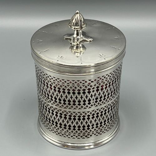 EDWARDIAN QUALITY SILVER PLATED MARMALADE PRESERVE POT WITH CRANBERRY GLASS LINER - ADDITIONAL PHOTO 7