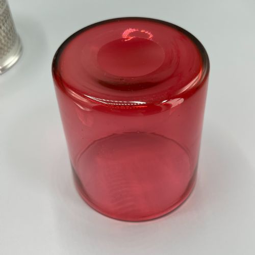 EDWARDIAN QUALITY SILVER PLATED MARMALADE PRESERVE POT WITH CRANBERRY GLASS LINER - ADDITIONAL PHOTO 12