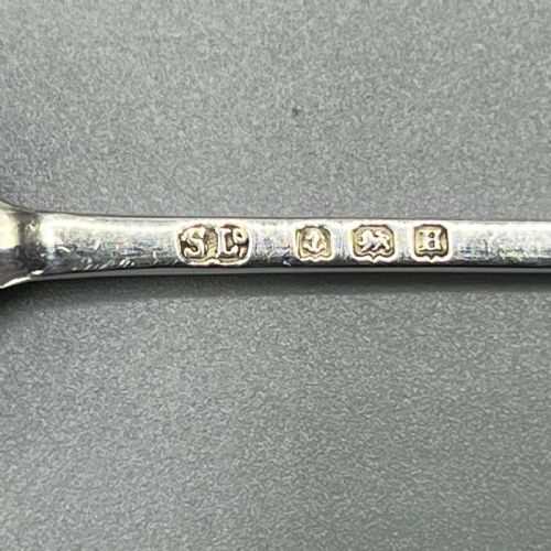 CASED SET OF 6 SOLID SILVER COFFEE SPOONS ART DECO HALLMARKED BIRMINGHAM 1932 - ADDITIONAL PHOTO 6