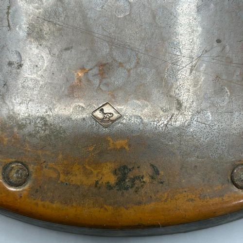 WMF JUGENDSTIL ART NOUVEAU LARGE COPPER SERVING TRAY WITH WHIPLASH BRASS HANDLES - ADDITIONAL PHOTO 16