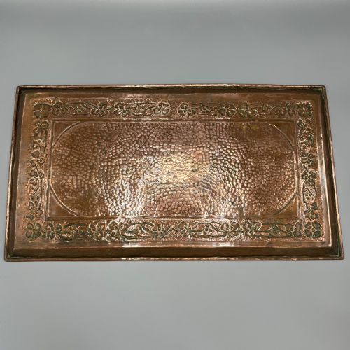 LARGE ART NOUVEAU PLANISHED COPPER TRAY C1900 - ADDITIONAL PHOTO 20