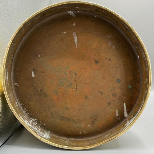 LARGE ANTIQUE VICTORIAN BRASS WATER JUG CARRIER CAN BY HENRY LOVERIDGE - ADDITIONAL PHOTO 14