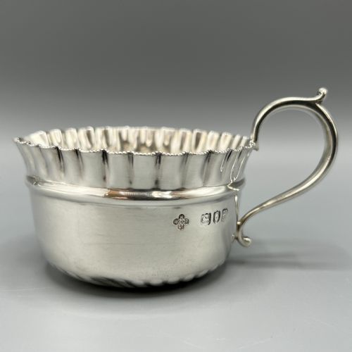 VICTORIAN SOLID STERLING SILVER CREAM JUG SUGAR BOWL SET - ADDITIONAL PHOTO 3