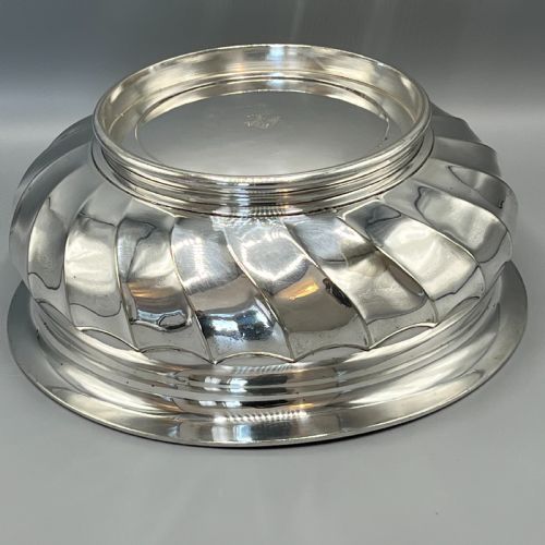 LARGE SILVER PLATED JARDINIERE CENTREPIECE BOWL BY MAPPIN WEBB - ADDITIONAL PHOTO 6