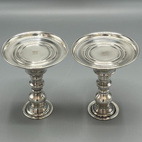 PAIR QUALITY ART DECO SHEFFIELD SILVER PLATED CANDLESTICKS - ADDITIONAL PHOTO 18