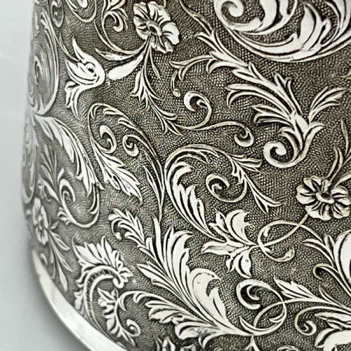 VICTORIAN ENGLISH SILVER PLATED BISCUIT BOX 1879 BY DEYKIN SONS - ADDITIONAL PHOTO 5