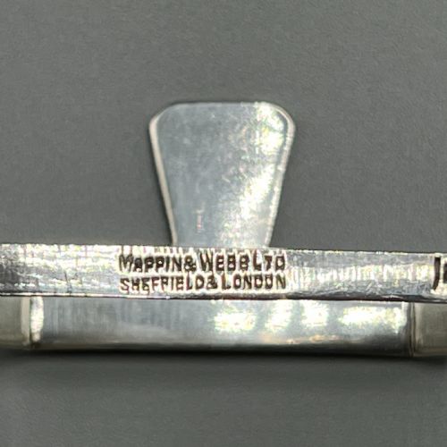 SOLID STERLING SILVER TOAST RACK 1944 MAPPIN WEBB ART DECO - ADDITIONAL PHOTO 12