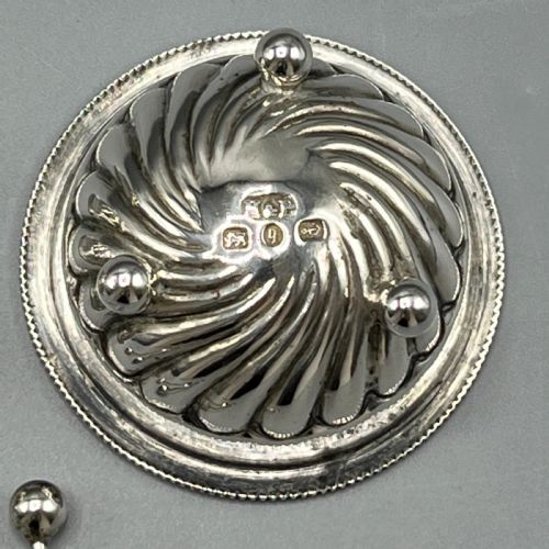 PAIR VICTORIAN SOLID STERLING SILVER SALTS SALT SPOONS IN FITTED CASE - ADDITIONAL PHOTO 10