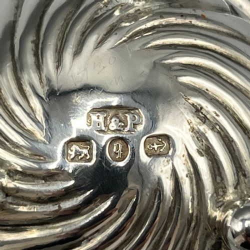 PAIR VICTORIAN SOLID STERLING SILVER SALTS SALT SPOONS IN FITTED CASE - ADDITIONAL PHOTO 11