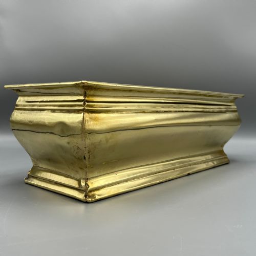 EDWARDIAN SOLID BRASS WINDOWSILL PLANTER TROUGH - ADDITIONAL PHOTO 5