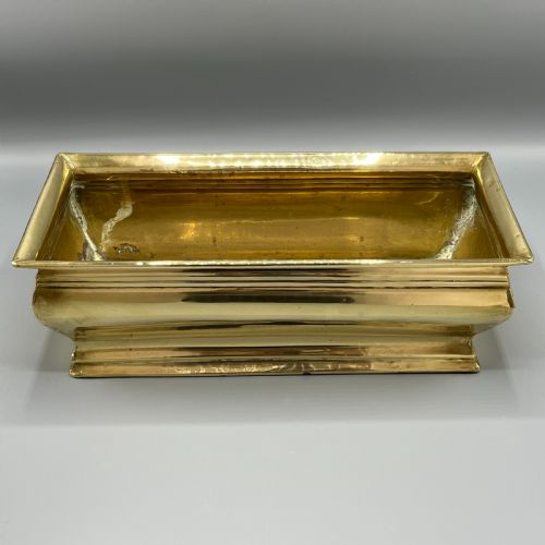 EDWARDIAN SOLID BRASS WINDOWSILL PLANTER TROUGH - ADDITIONAL PHOTO 9