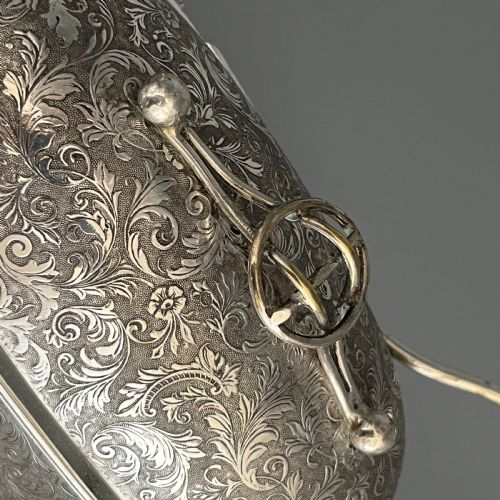 VICTORIAN ENGLISH SILVER PLATED BISCUIT BOX 1879 BY DEYKIN SONS - ADDITIONAL PHOTO 19