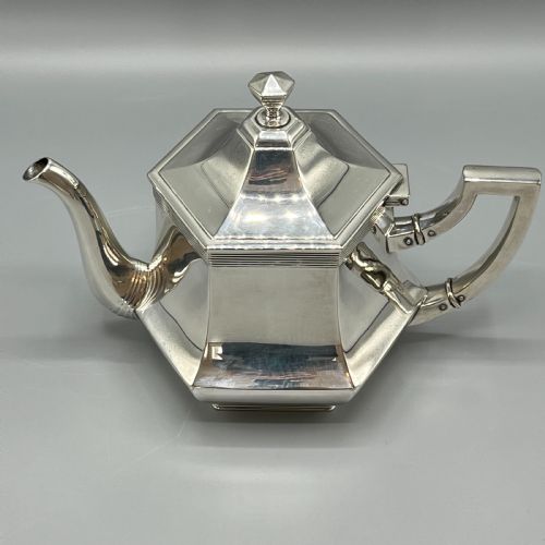 WMF SILVER PLATED TEA TRAY TEAPOT SUGAR BOWL CREAM JUG TEA SET - ADDITIONAL PHOTO 6