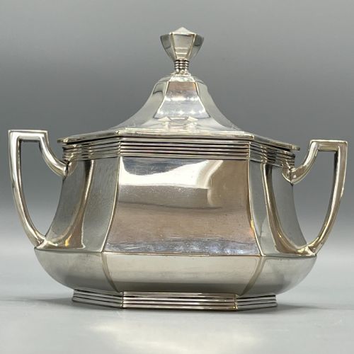 WMF SILVER PLATED TEA TRAY TEAPOT SUGAR BOWL CREAM JUG TEA SET - ADDITIONAL PHOTO 17