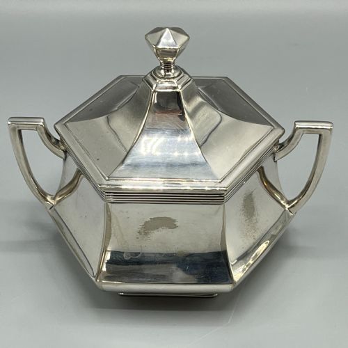 WMF SILVER PLATED TEA TRAY TEAPOT SUGAR BOWL CREAM JUG TEA SET - ADDITIONAL PHOTO 18