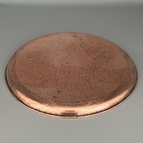 NEWLYN ARTS CRAFTS ROUND SOLID COPPER TRAY - ADDITIONAL PHOTO 15