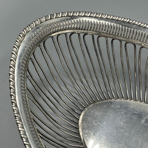 GEORGIAN OLD SHEFFIELD PLATE WIREWORK BREAD BASKET - ADDITIONAL PHOTO 3