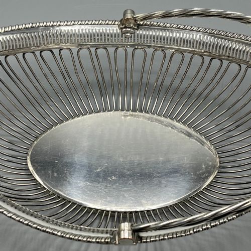 GEORGIAN OLD SHEFFIELD PLATE WIREWORK BREAD BASKET - ADDITIONAL PHOTO 4